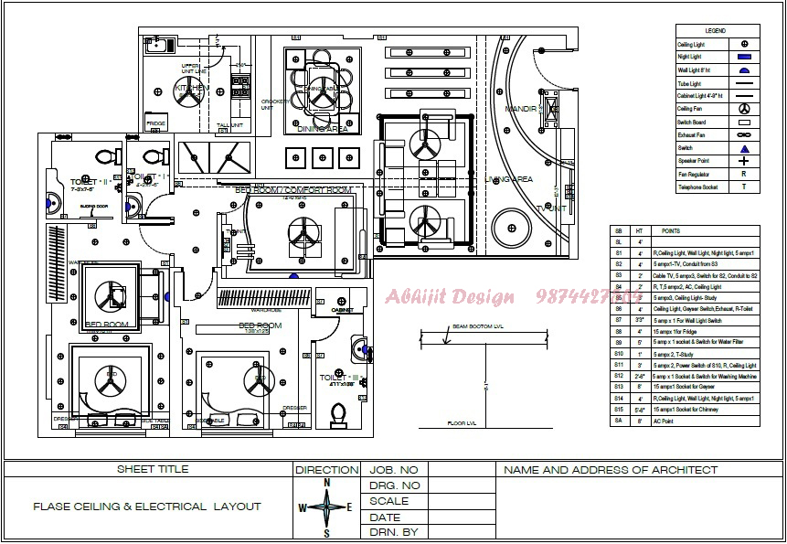 ceiling-electrical-model